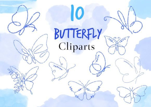 Download Indigo Butterfly Cliparts - Butterfly cliparts Collection