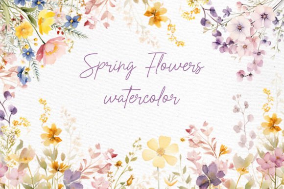 Download Spring Flowers Clipart Wild Flowers Png - Spring flowers clipart Collection